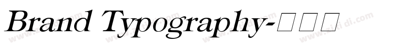 Brand Typography字体转换 Brand Typography字体转换